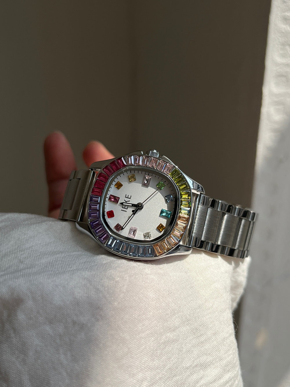 Rainbow Colorway Crystal Watch