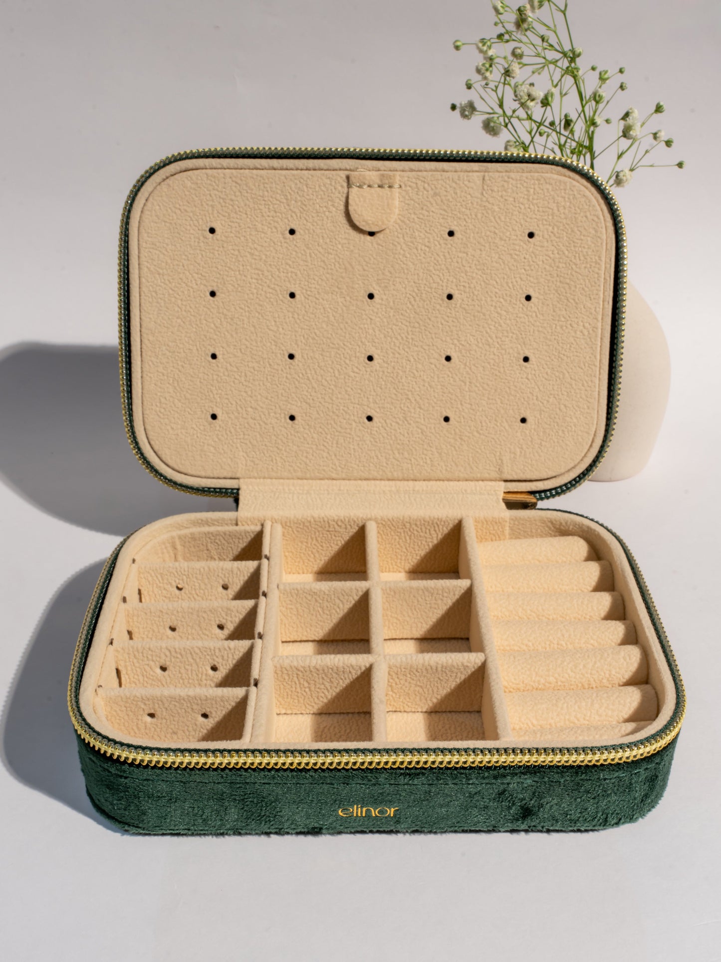 Noa Jewellery Organiser Box - Green