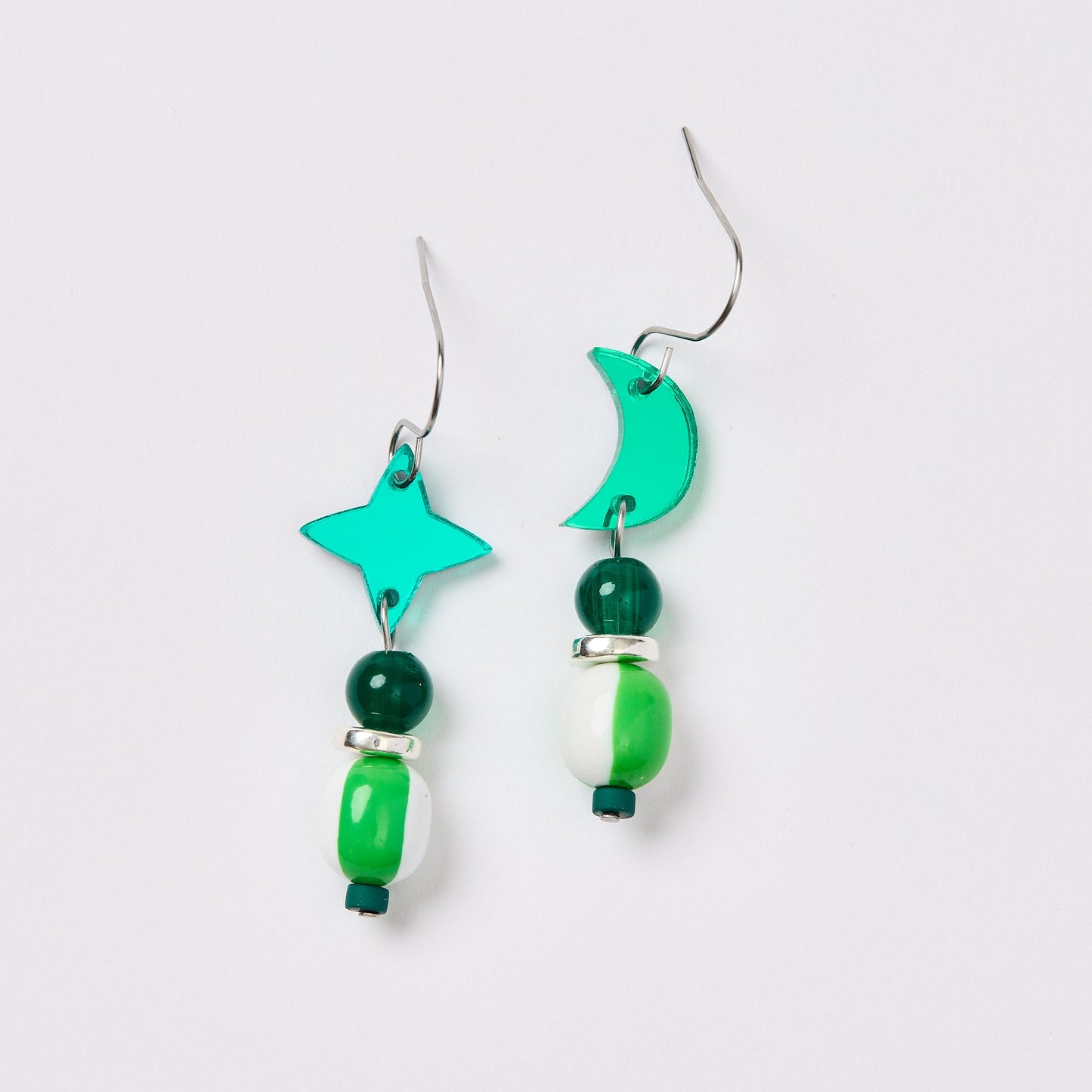 Lunar Earrings - Green