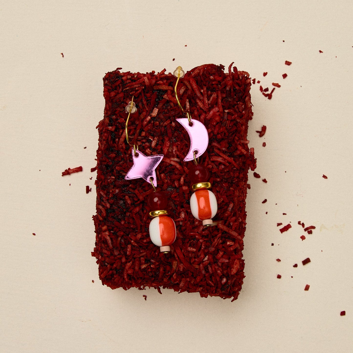 Lunar Earrings - Pink