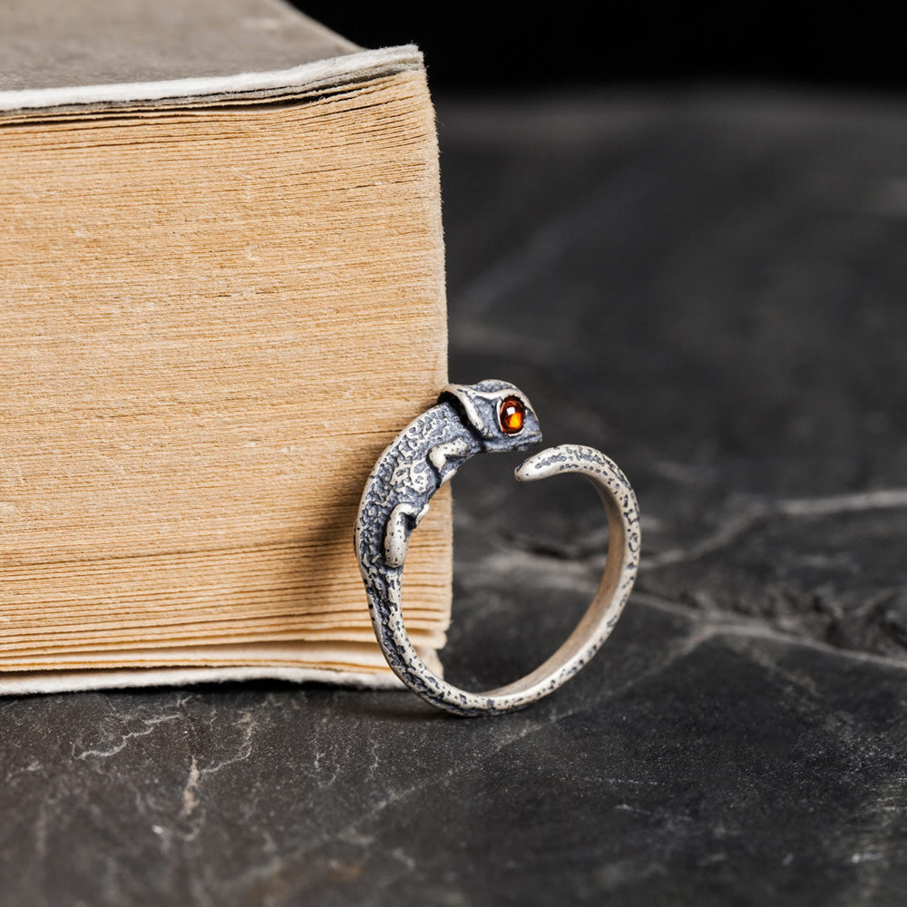 Lizard Gemstone Ring