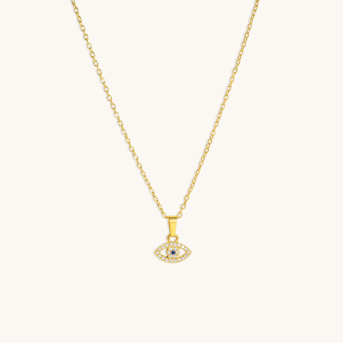 Evil Eye Necklace - 18K Gold Plated