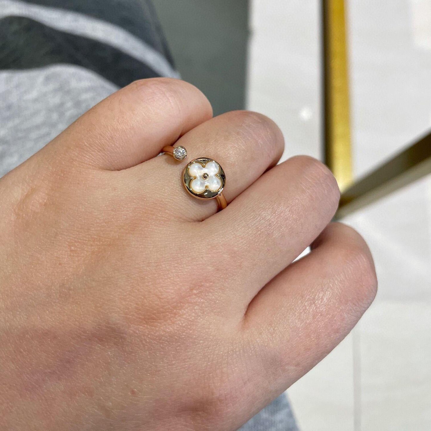 Clover Open Ring