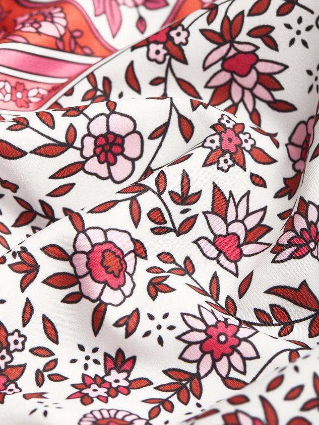 5 Farben Sommer Bohemien Stil V-Ausschnitt Sexy Print Weberei Kleid