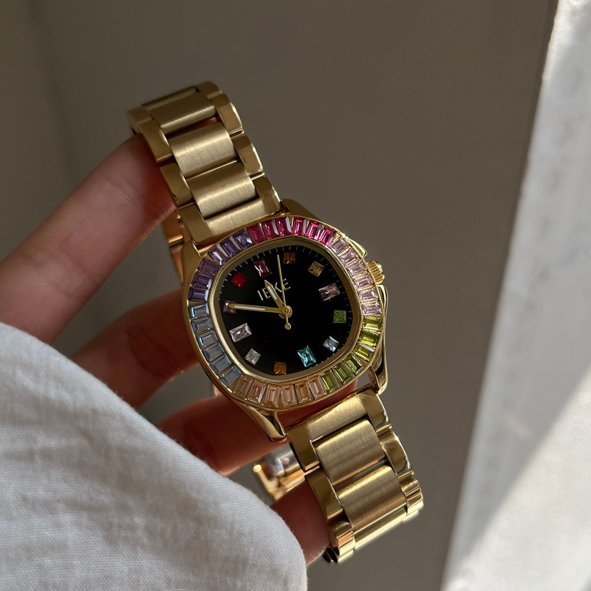 Rainbow Colorway Crystal Watch