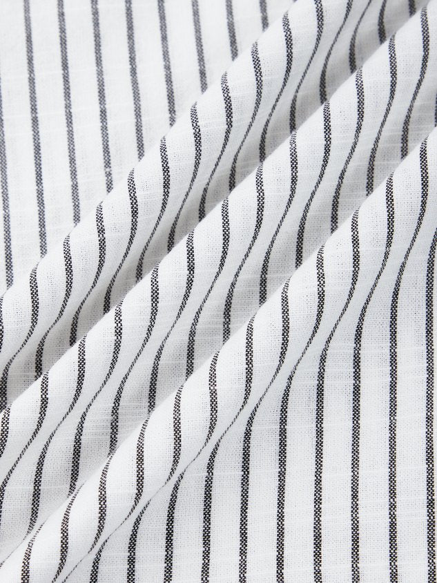 Schnalle Jersey Urlaub Gestreift Print Kleid