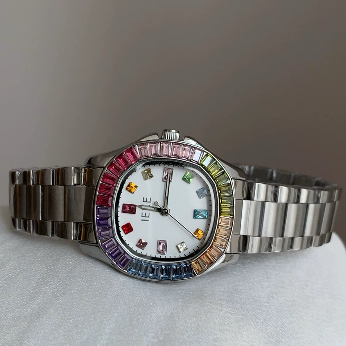 Rainbow Colorway Crystal Watch