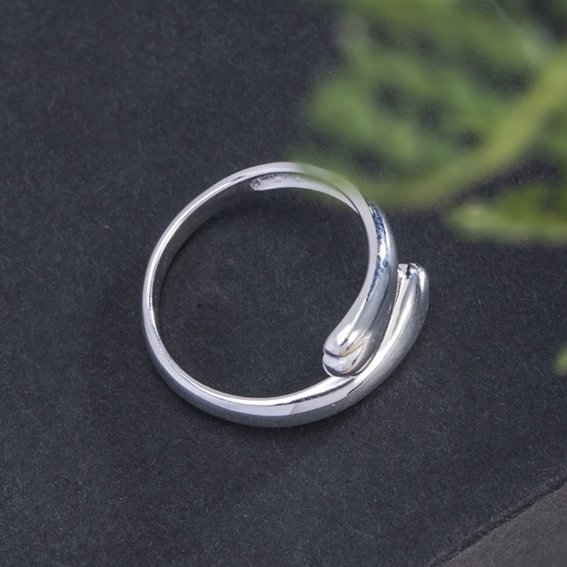 Cute Cat Paw Silver Ring