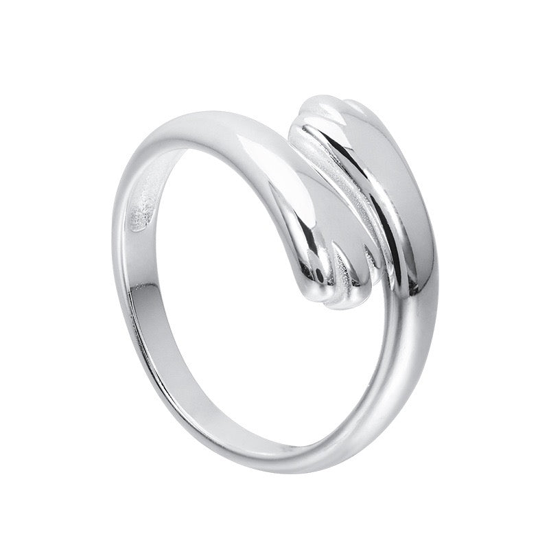 Cute Cat Paw Silver Ring