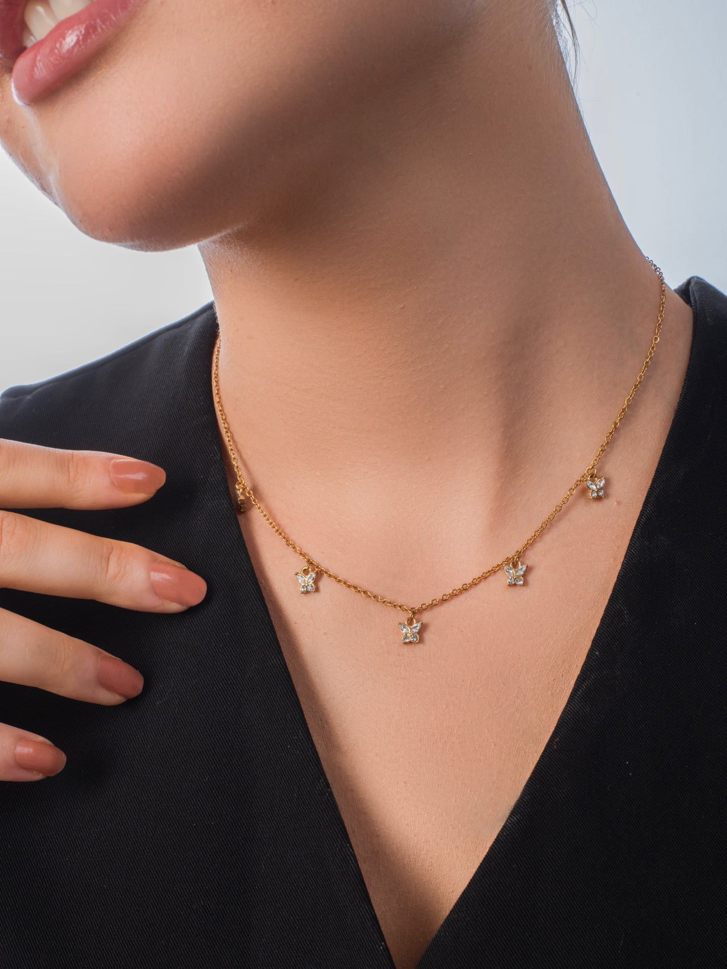 Blair Butterfly Necklace -18K Gold plated