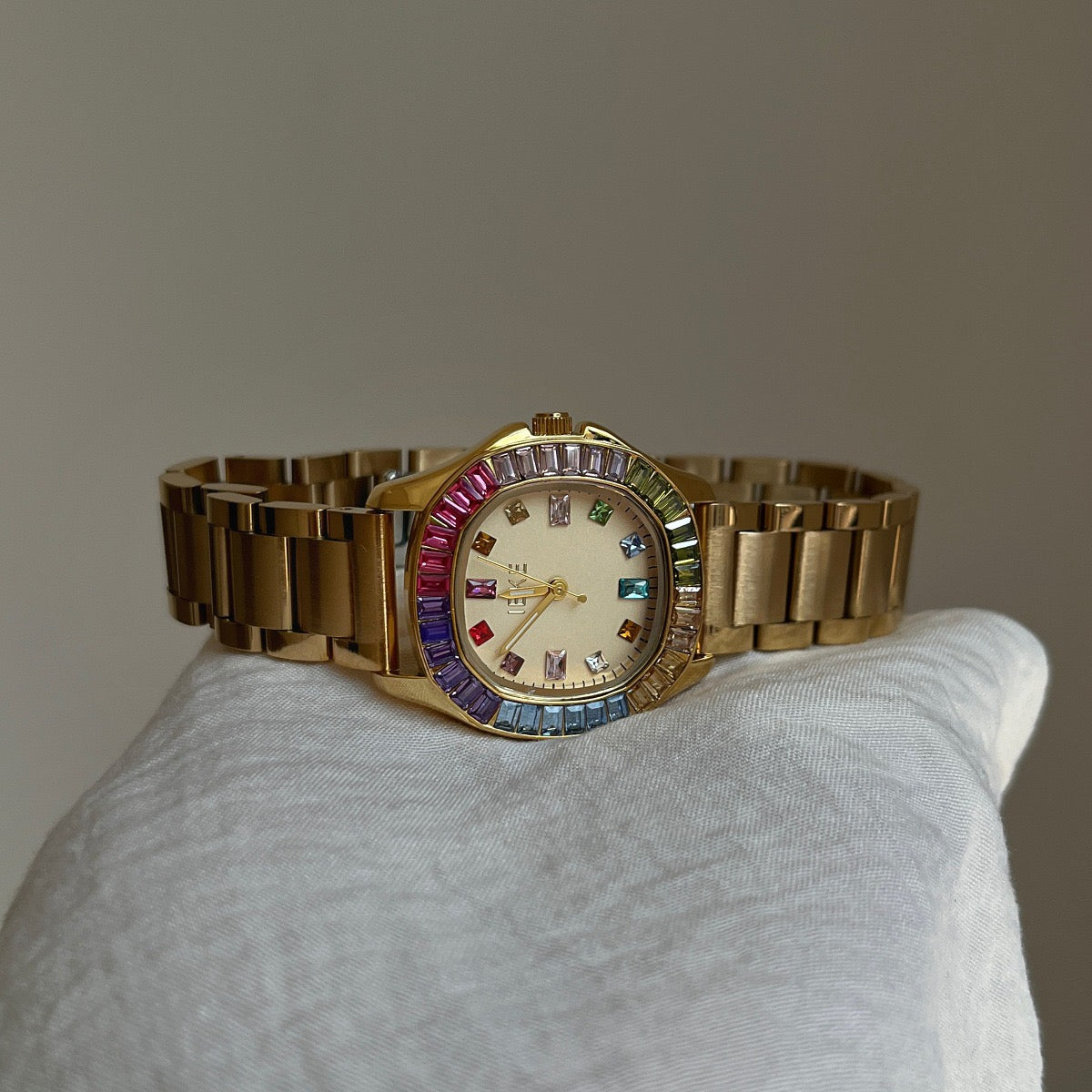 Rainbow Colorway Crystal Watch