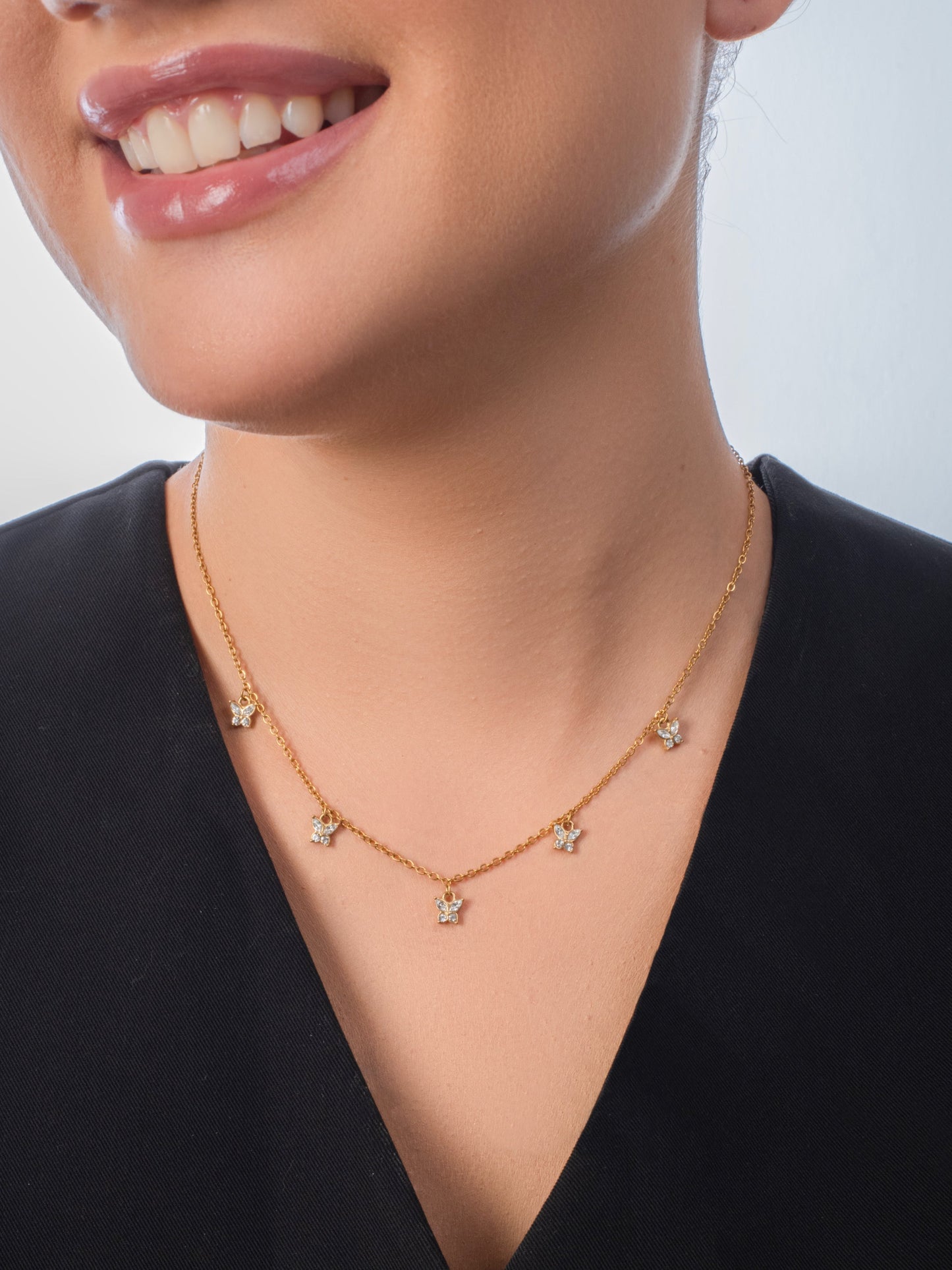 Blair Butterfly Necklace -18K Gold plated