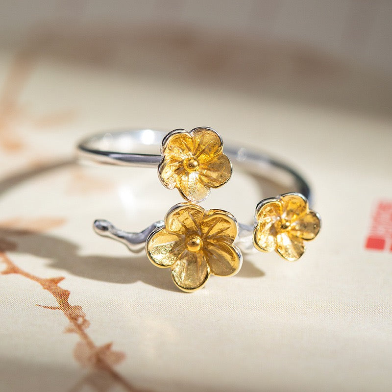 Charming Flower - Inspired Sterling Silver Ring