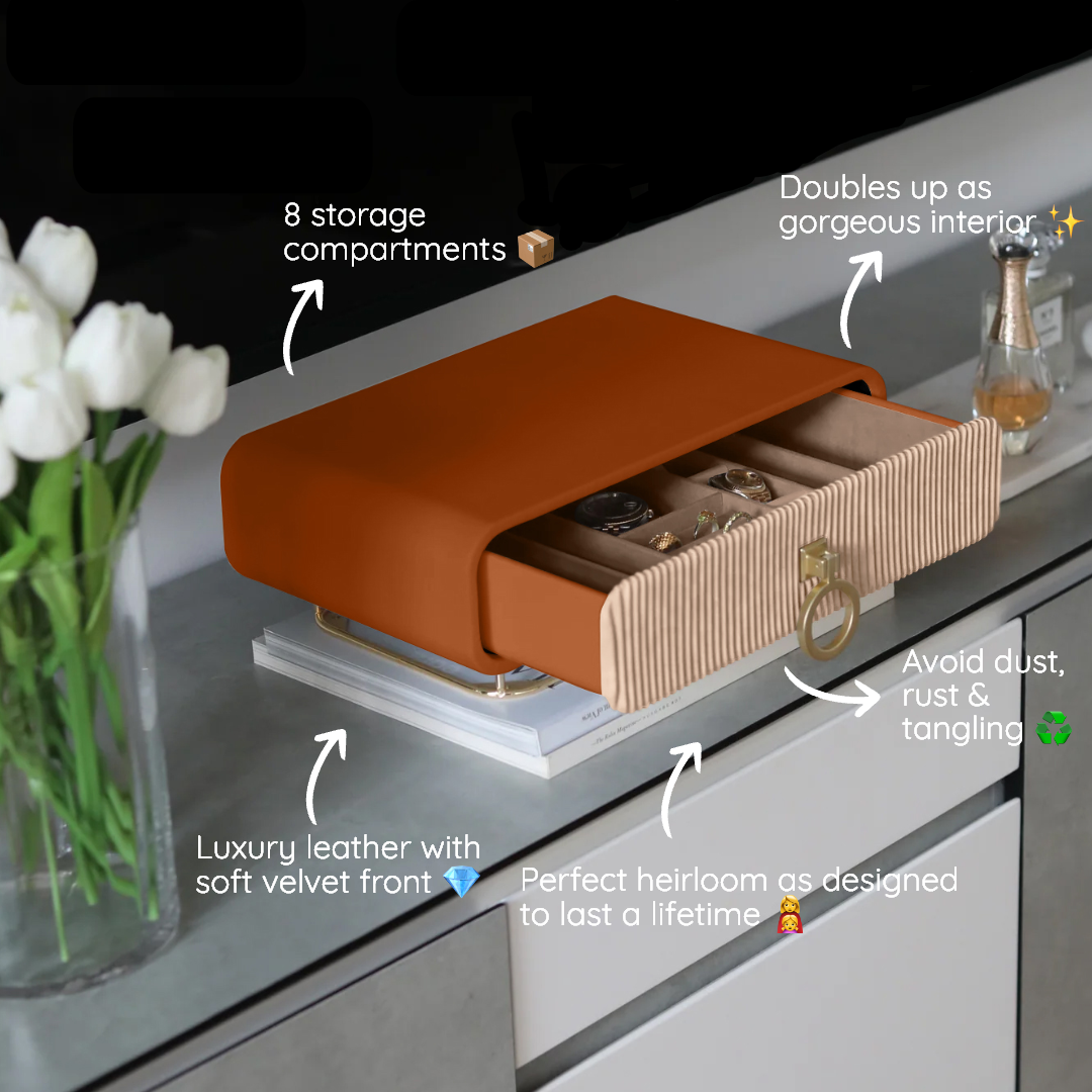 Sofia Jewelry Box - Cappuccino