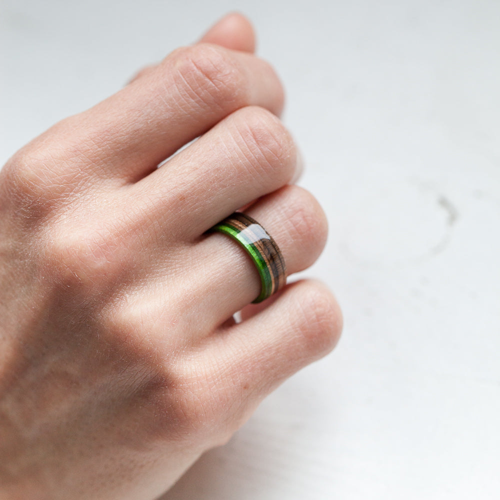 Handcrafted carbon rings