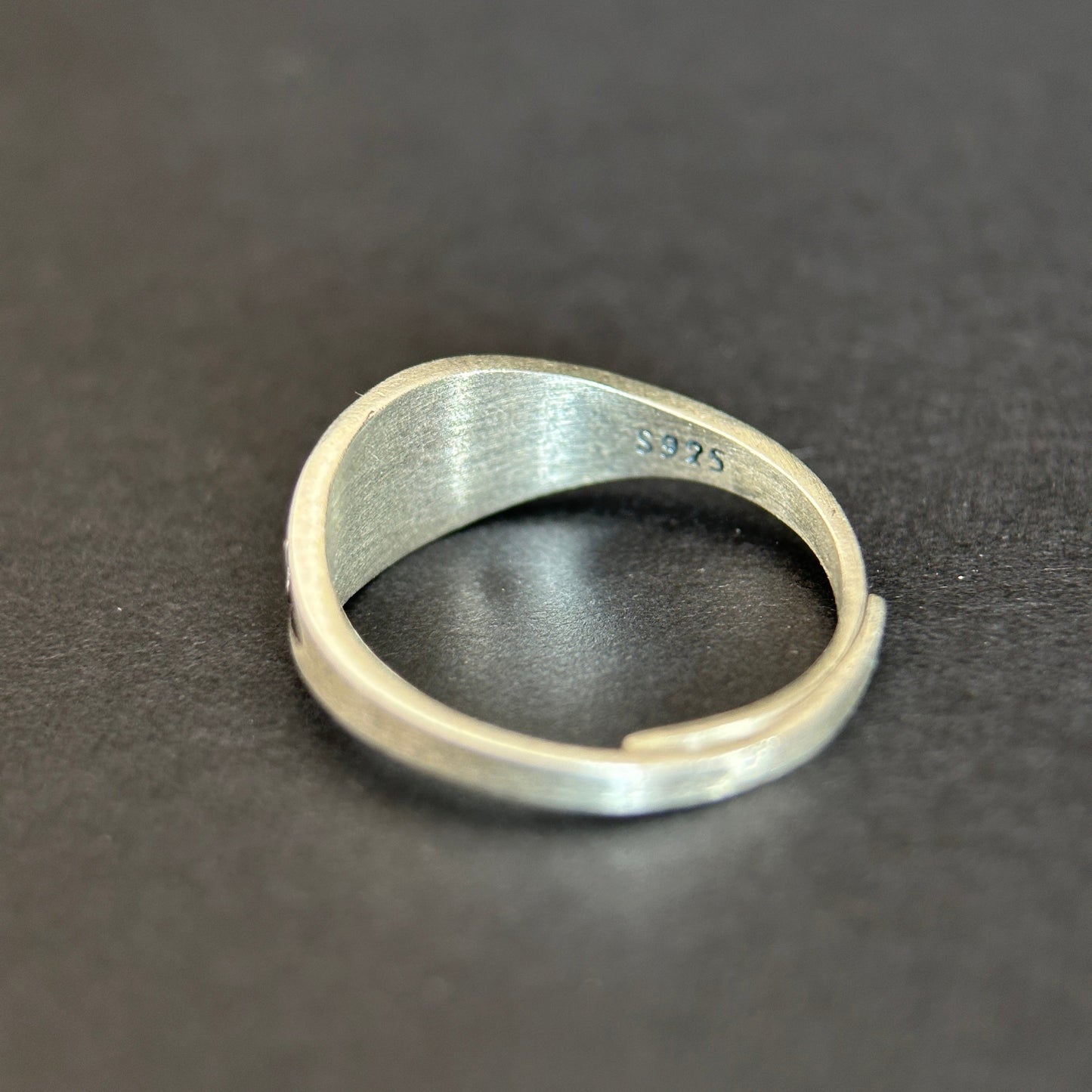 925 Sterling Silver Handmade Fish Ring, Size Adjustable, Swimming Against the Current