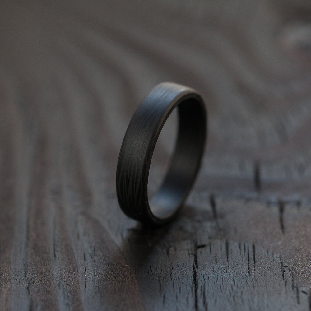 Handcrafted carbon rings