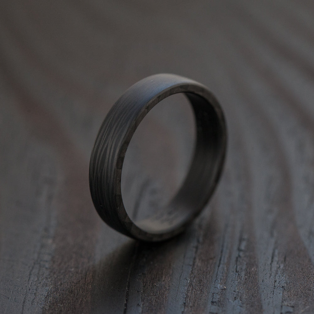 Handcrafted carbon rings