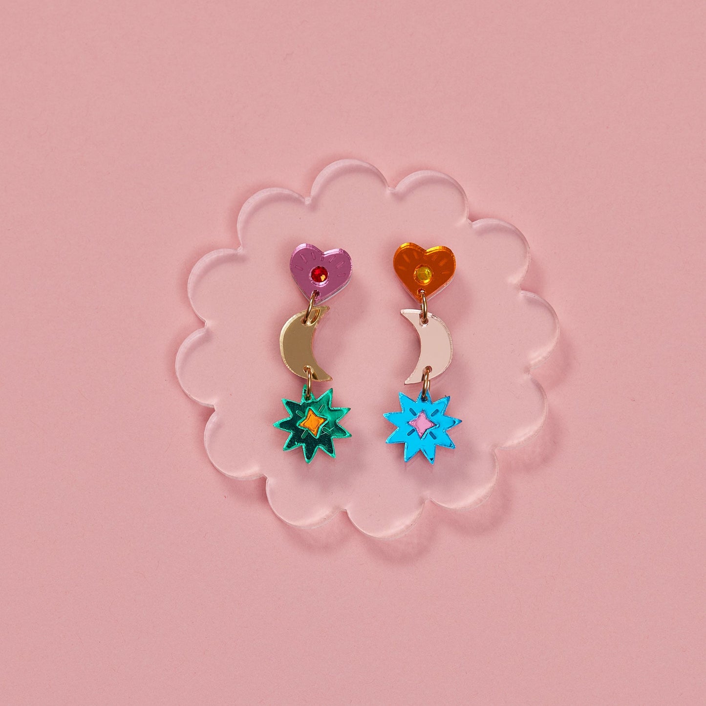 Mia Earrings - Rainbow
