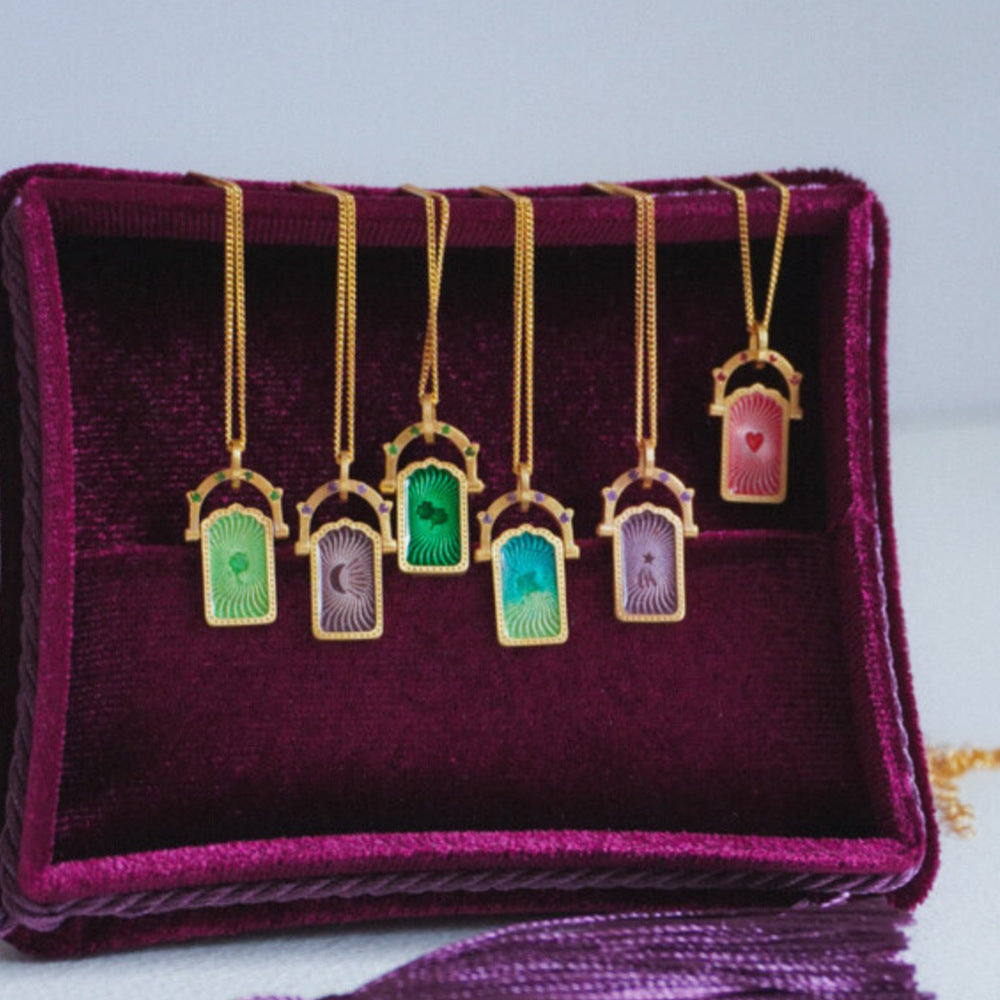 Tarot Color Lucky Necklace