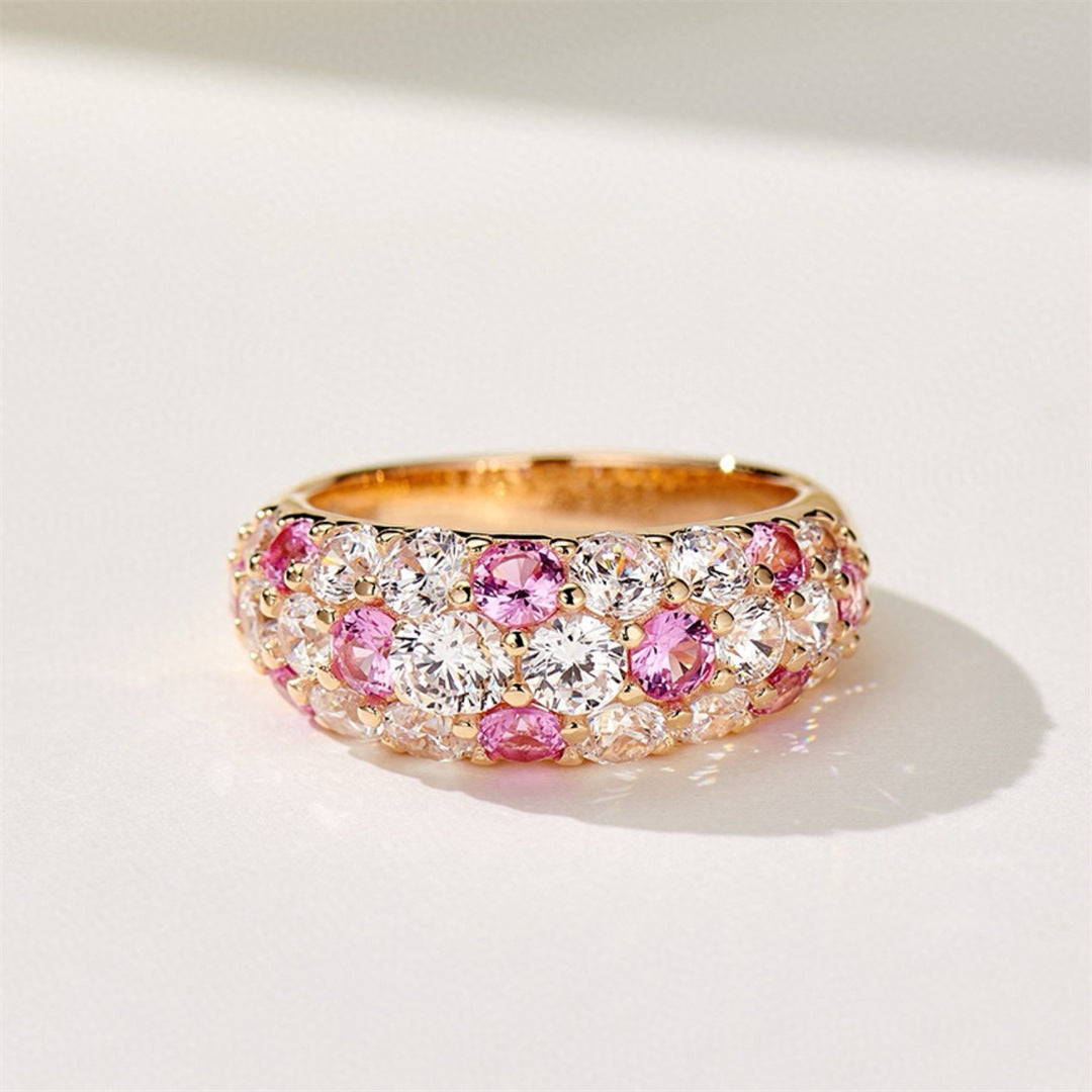 Fashion Color Full Diamond Ring