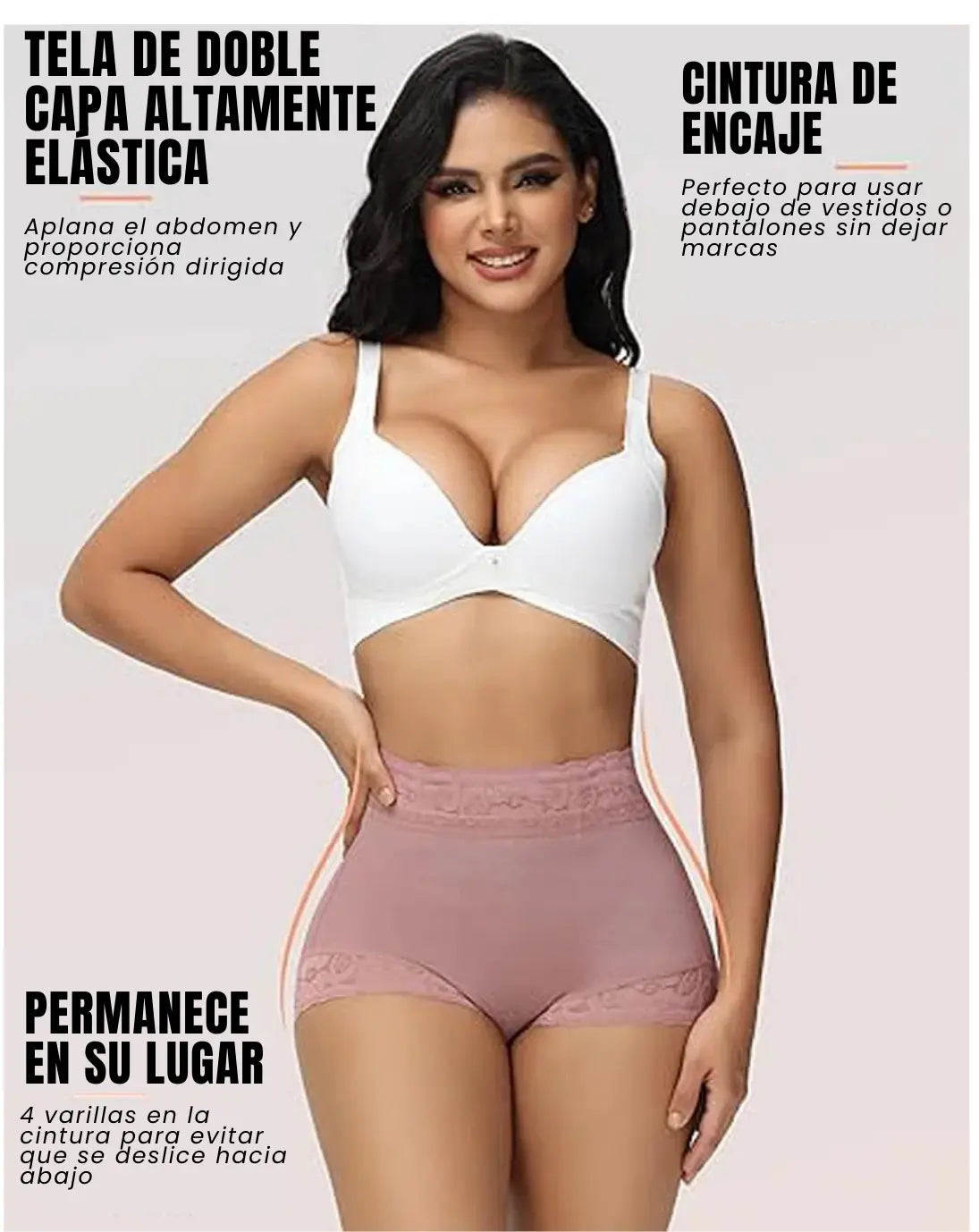 Shorts moldeadores push-up