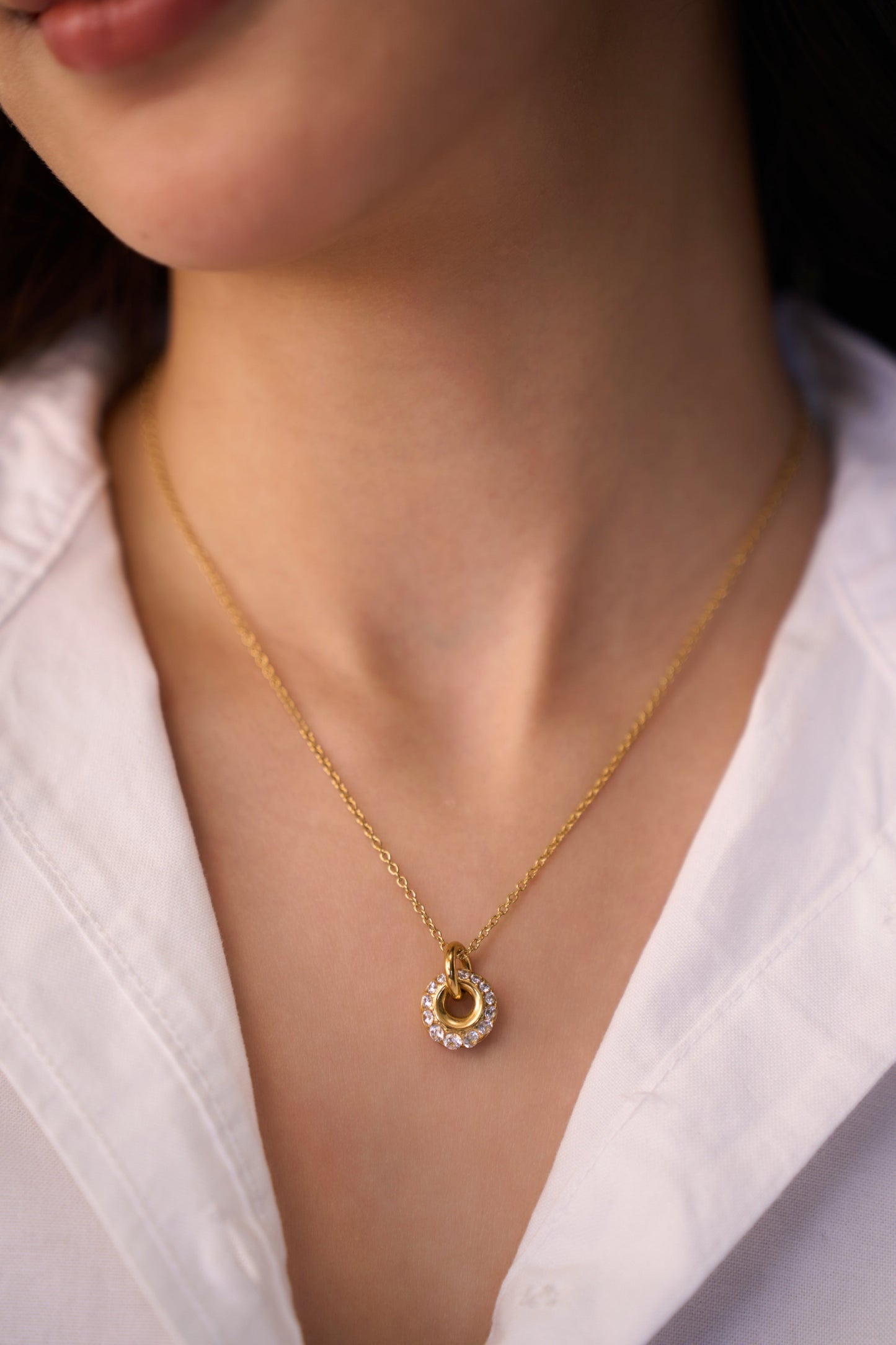 Lenora Necklace - 18K Gold Plated