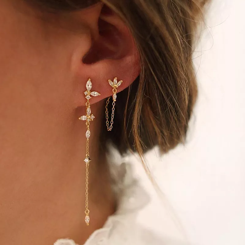 Metal earrings