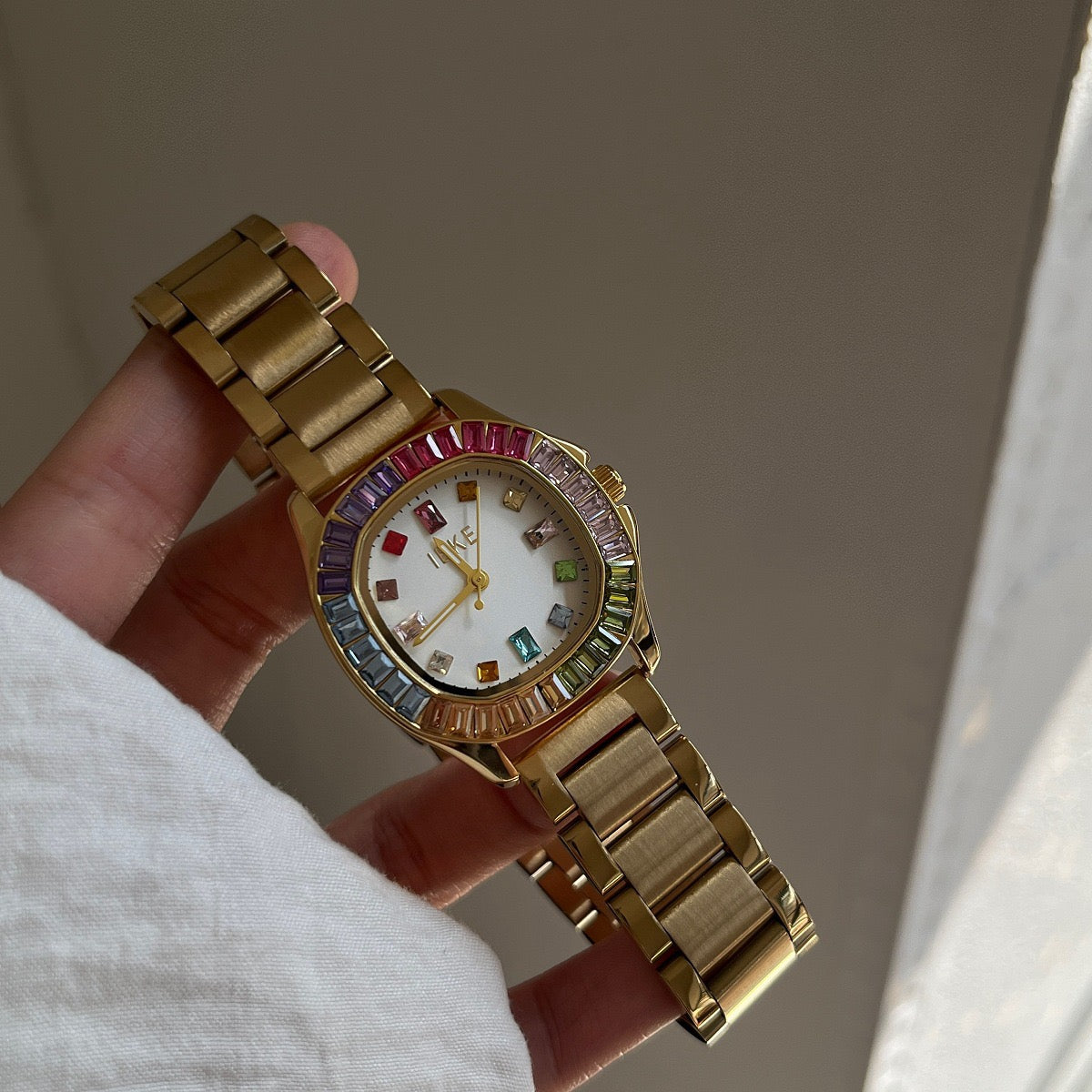 Rainbow Colorway Crystal Watch