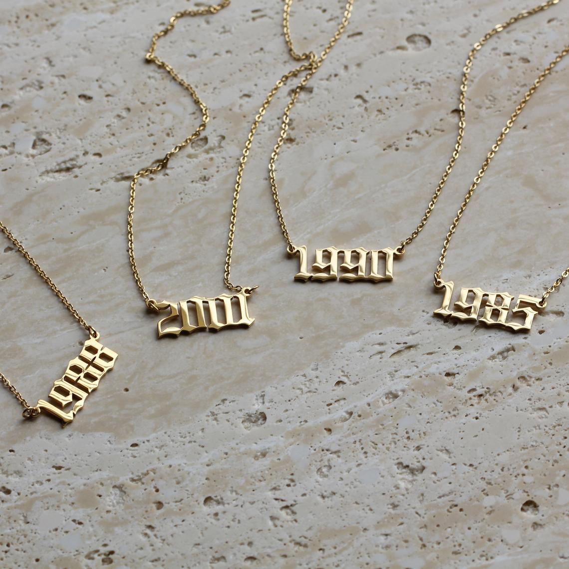 Talia Birth Year Necklace