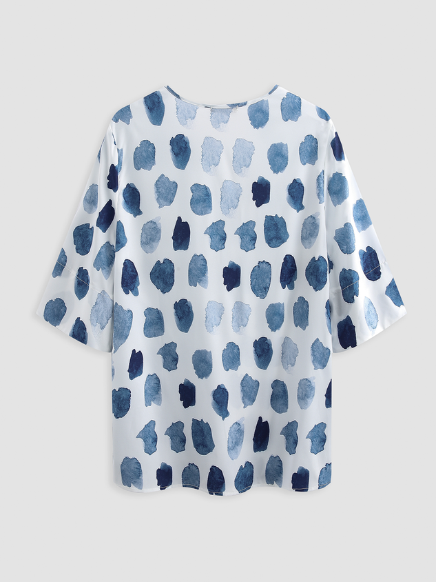 Women's Casual Holiday Weekend Floral T-shirt Tee polka dots Short Sleeve Print Geometric Round Neck Basic Top