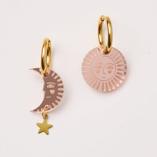 Erma + Venus Earrings - Rose