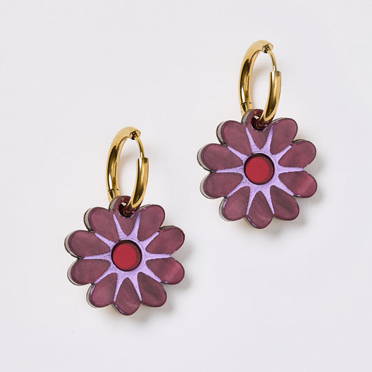 Hattie Earrings - Mulberry