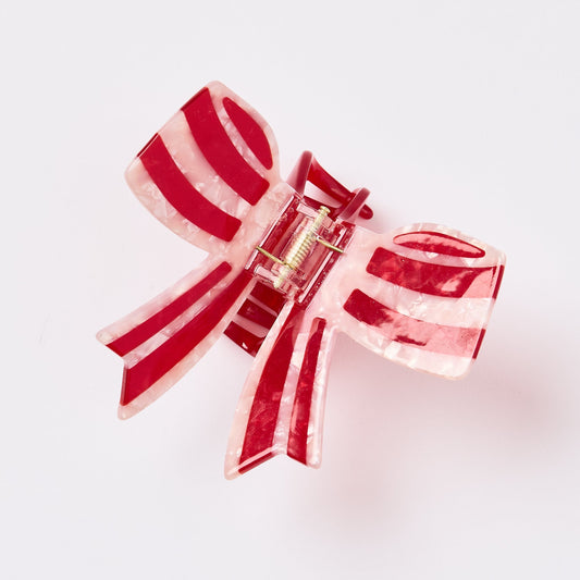 Bow Hair Clip - Red