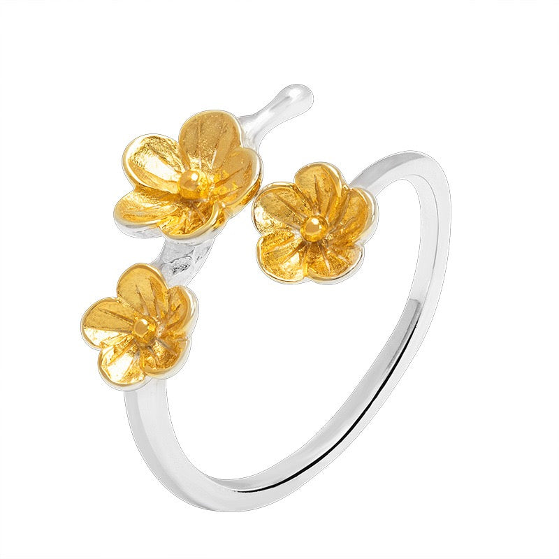 Charming Flower - Inspired Sterling Silver Ring