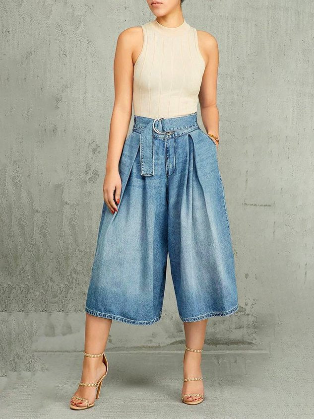 Plain Urban Denim Regular Fit Jeans