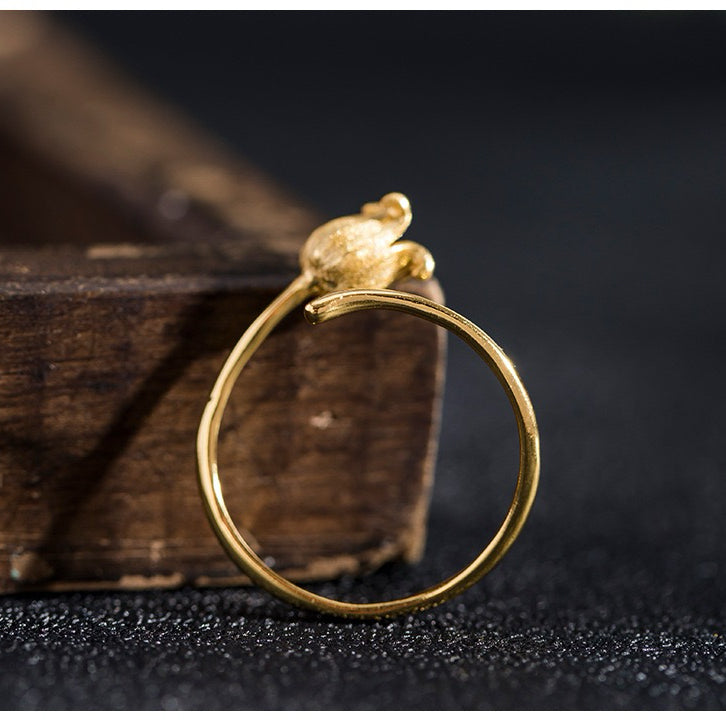 Charming Tulip - inspired Gold Ring