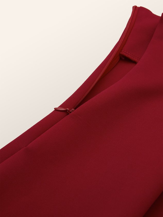 Plain Regular Fit Elegant High Waist Skirt