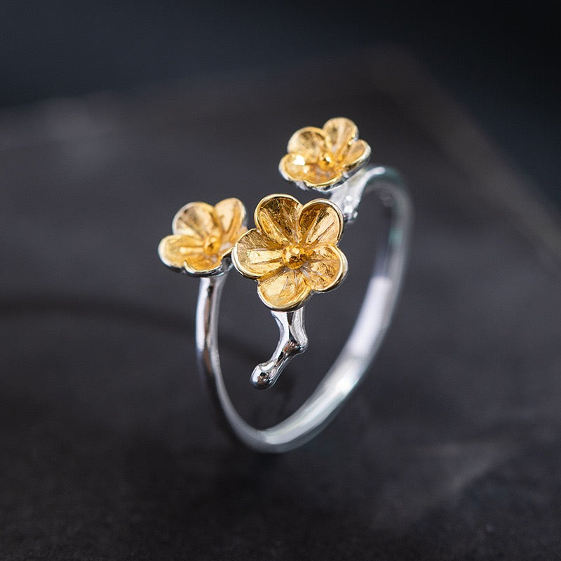 Charming Flower - Inspired Sterling Silver Ring