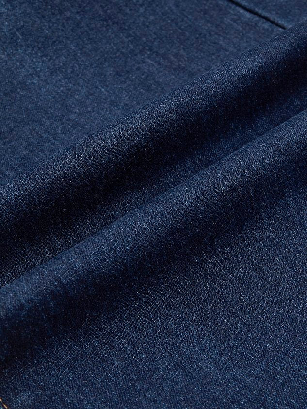 Denim Plain Casual Regular Fit Jeans