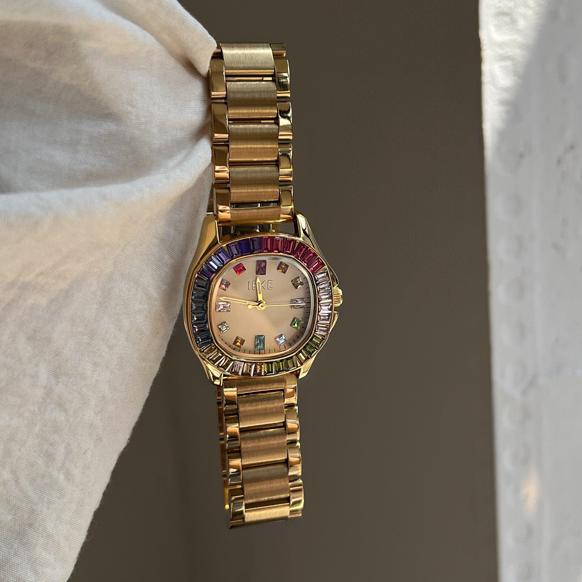 Rainbow Colorway Crystal Watch