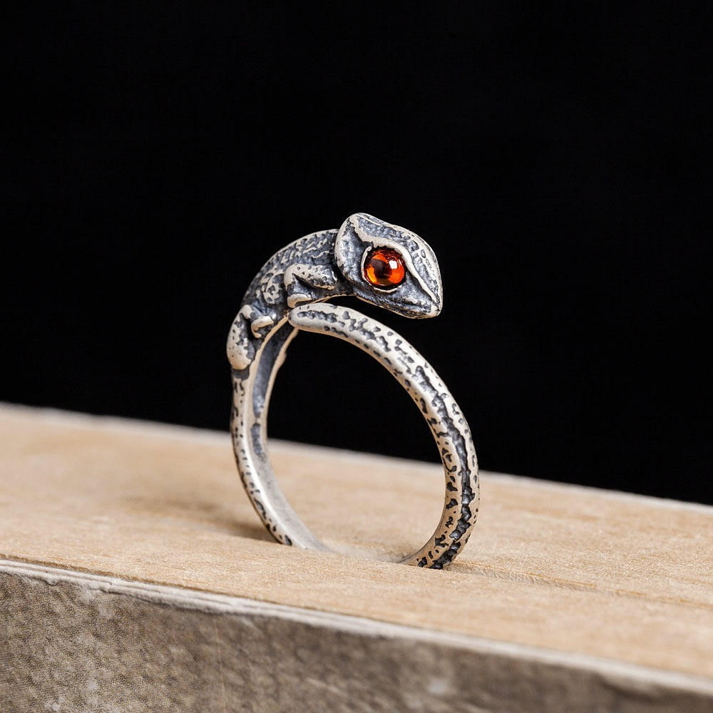 Lizard Gemstone Ring