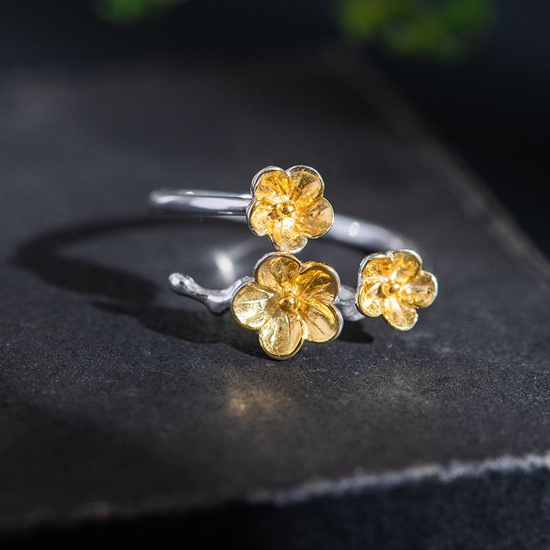Charming Flower - Inspired Sterling Silver Ring