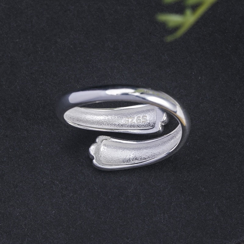 Cute Cat Paw Silver Ring