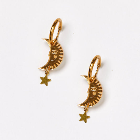 Erma Earrings - Gold Mirror