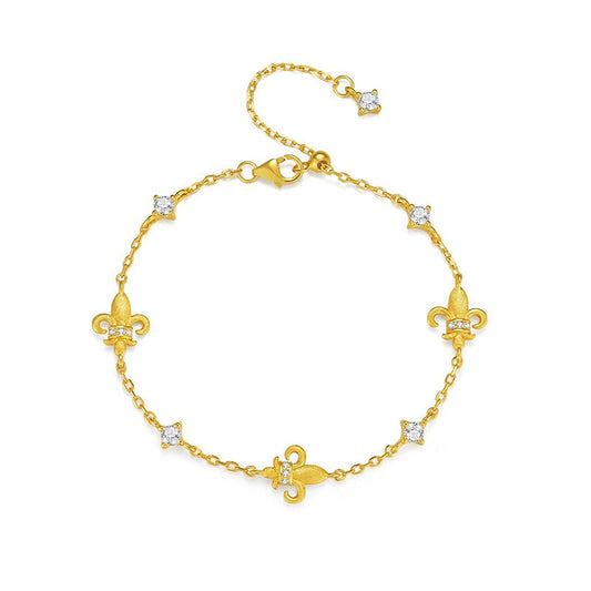 Brushed Iris Flash Diamond Bracelet