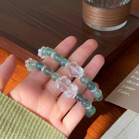 Natural Mint Green Fluorite Bracelet