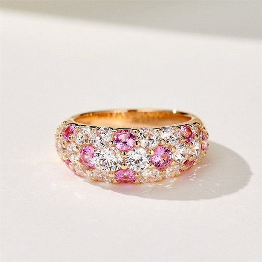 Fashion Color Full Diamond Ring