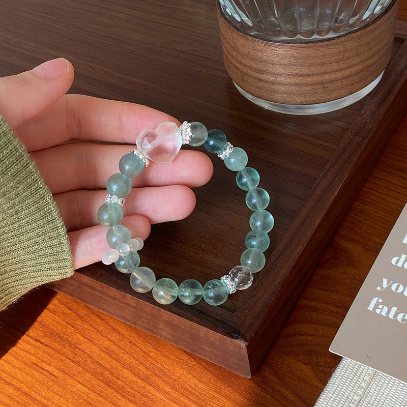 Natural Mint Green Fluorite Bracelet