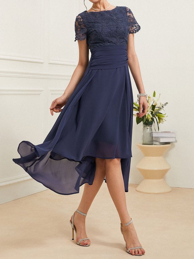 Women Elegant Mother Of The Bride Dress Wedding Guest Lace Dress